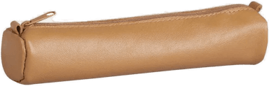 Pennal Age Bag Ø4x18,5 cm skinn brun