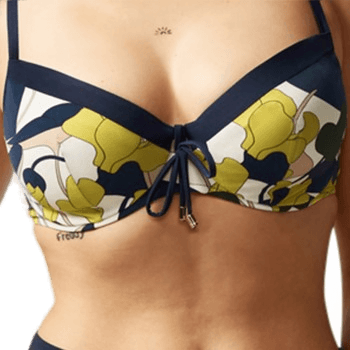 Chantelle Flowers Bikini Bra Blå