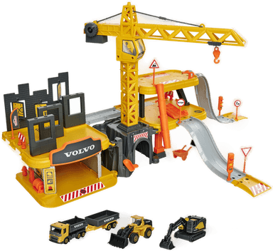 Majorette Volvo Byggeplass Lekesett