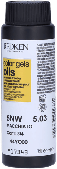 Redken Color Gels Oils 5NW Macchiato
