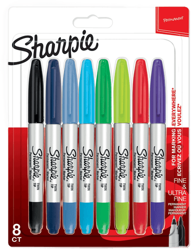 Sharpie Twin-tip 8-pakke