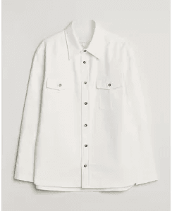 Apc Brushed Cotton Overshirt White