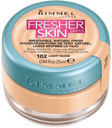 Rimmel Fresher Skin Foundation 102 Light Nude