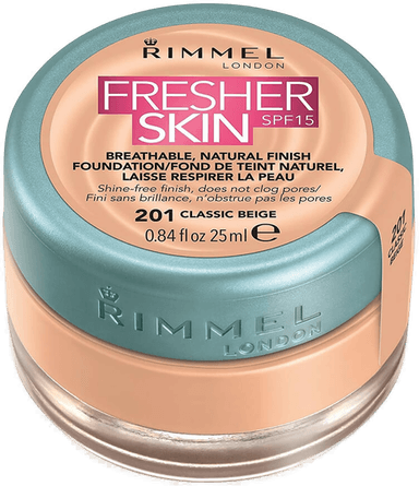 Rimmel Fresher Skin Foundation 201 Classic Beige