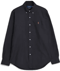 Ralph Lauren Custom Fit Oxford Skjorte Black