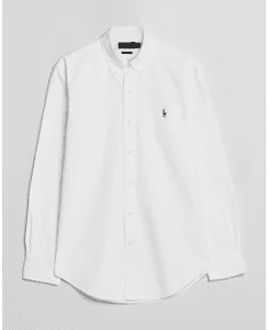 Ralph Lauren Custom Fit Oxford Shirt White