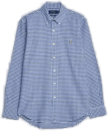 Ralph Lauren Custom Fit Oxford Skjorte Blue/White