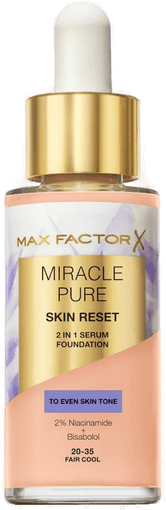 Max Factor Miracle Pure Skin Reset 2 In 1 Serum Foundation 30.5 Fair Cool