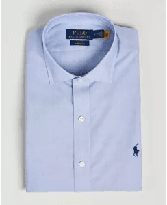Ralph Lauren Slim Fit Poplin Skjorte Lyseblå