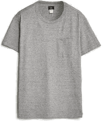 RRL Pocket Tee Heather Grey
