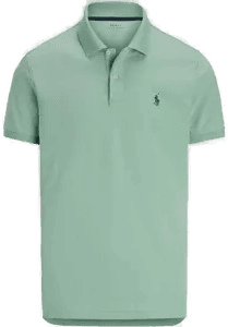 Ralph Lauren Tailored Fit Pique Mintgrønn XXL