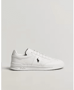 Ralph Lauren Aera Grained Leather Sneakers