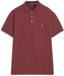 Ralph Lauren Luxury Pima Cotton Polo Red Wine