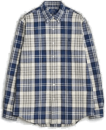 Ralph Lauren Custom Fit Checked Shirt White/Navy
