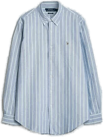 Ralph Lauren Polo Custom Fit Oxford Skjorte Navy/Grønn