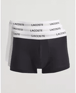 Lacoste 3-Pack Stretch Cotton Trunks