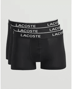 Lacoste 3-Pack Stretch Cotton Trunks