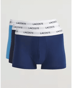 Lacoste 3-Pack Stretch Cotton Trunks