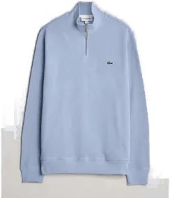Lacoste Rib Interlock Half Zip Aphylla Blue