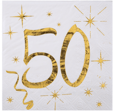 Santex Servietter Gull 20-pakning