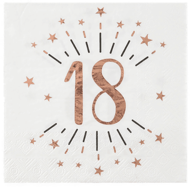 Santex Servietter Sparkling Roségull 18