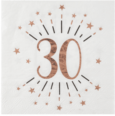 Santex Servietter Sparkling Roségull 30