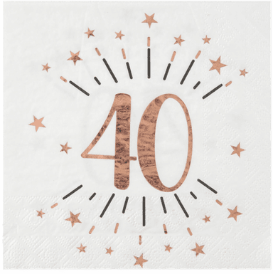 Santex Servietter Sparkling Tall Roségull