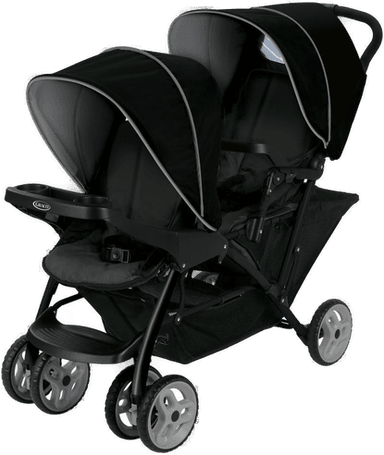 Graco Stadium Duo Tvillingvogn Sort/Grå