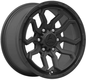 American Elite Spartan AEW Matt Black 8x17 6/130 ET52