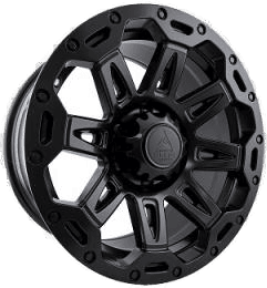 American Elite Eagle Matt Black 9x18 5/127