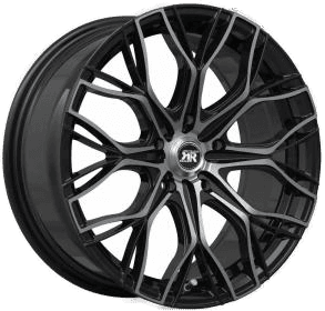 Racer Matrix Bright Black Machined Face 7x16 5/108 ET35 B65.1