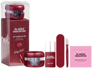 Le Mini Macaron Gel Manicure Kit Ruby Red