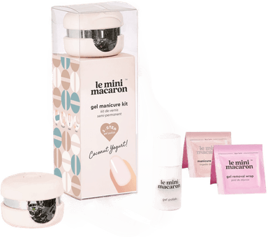 Le Mini Macaron Gel Manicure Kit Coconut Yoghurt