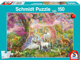 Puslespill Blomster og enhjørning 150 brikker, Adlibris