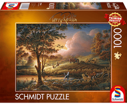 Adlibris Puslespill Harvest in the glow of the sun 1000 brikker