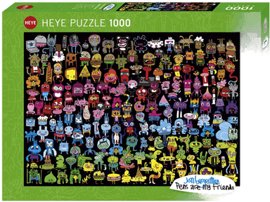 Puslespill 1000 Doodle Rainbow Heye