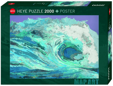Puslespill 2000 Map Art Map Wave Heye