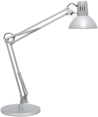 MAUL Skrivebordslampe, sølvfarget, 49 cm