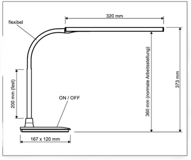 Maul MAULpirro LED-bordlampe, dimbar