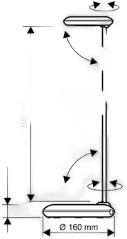 Maul LED-skrivebordslampe MAULstudy, svart, 49 cm