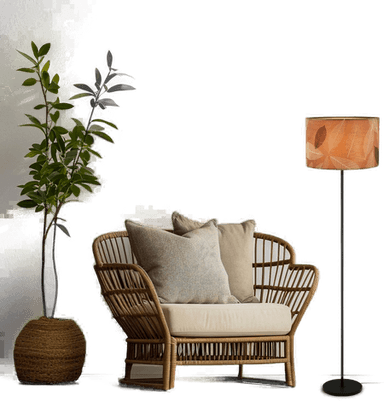 Briloner Gulvlampe Mata, brun