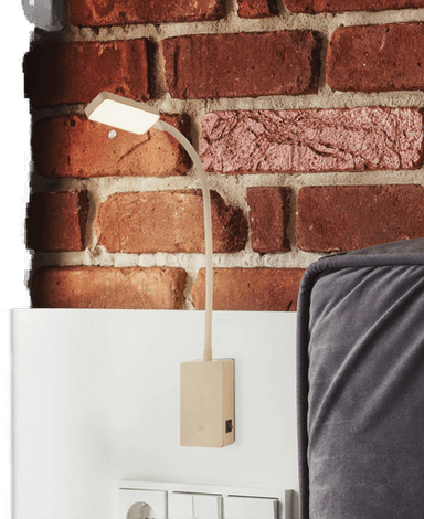 Briloner LED-bordlampe Cielo, beige