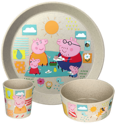 Koziol Connect barneservise 3 deler Greta Gris