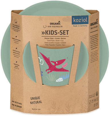 Koziol Connect barneservise 3 deler Dinosaur