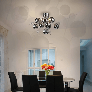 Näve Wakusei taklampe, krom