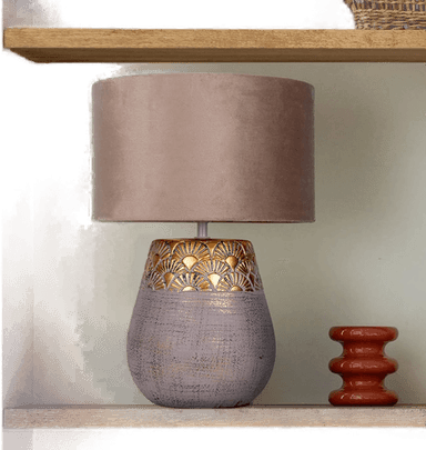 Näve Bronco bordlampe, beige