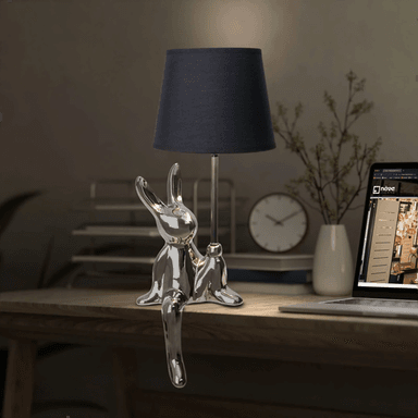 Näve Helge bordlampe, sølv