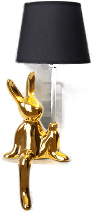 Näve Helge bordlampe, gull