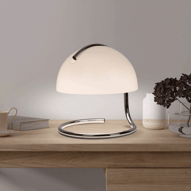 Näve Burano bordlampe, hvit, E27