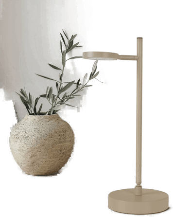 Näve LED-bordlampe Lupa, beige, 45 cm